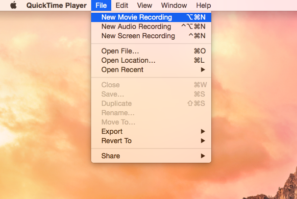 record iphone screen using quicktime player