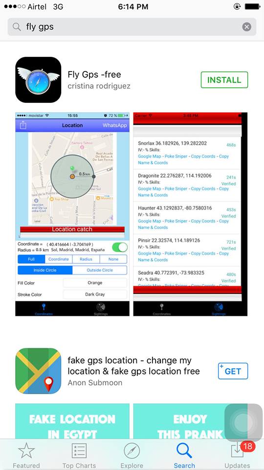 Install Fly GPS for iPhone