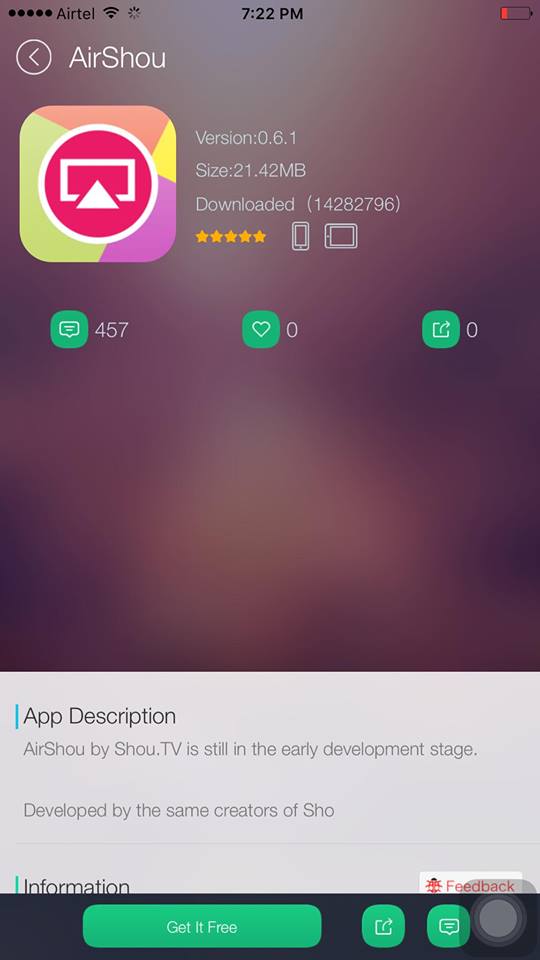 airshou app details