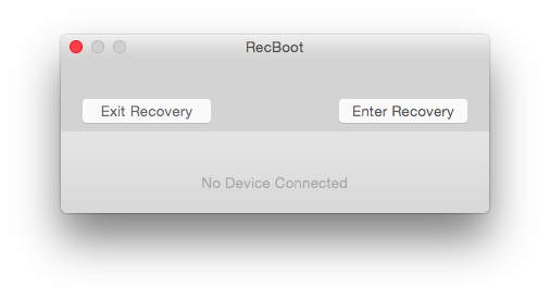 exit or enter iphone recovery mode using recboot on mac or windows 10