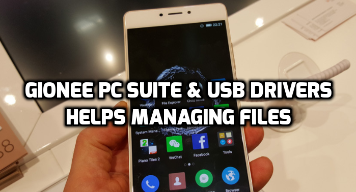 gionee pc suite and gionee usb drivers