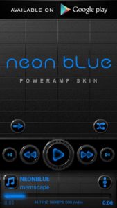 neon blue Go launcher theme