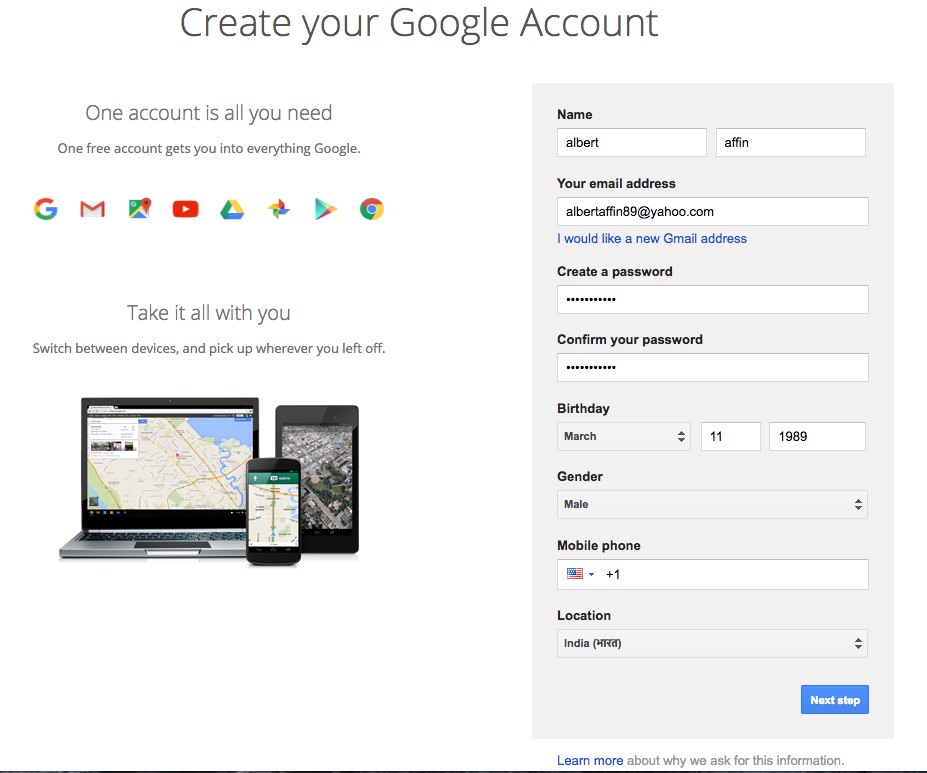 create youtube account without gmail id
