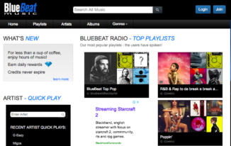 bluebeat free music streaming sites