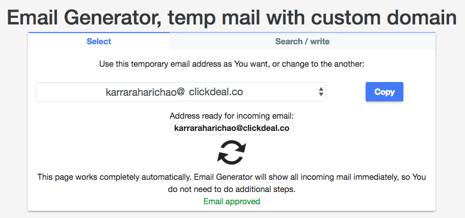 free temporary email generator