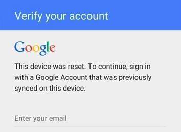 google account manager to deal with factory reset protection on android