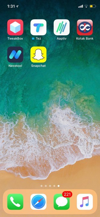 snapchat++ on iphone installed