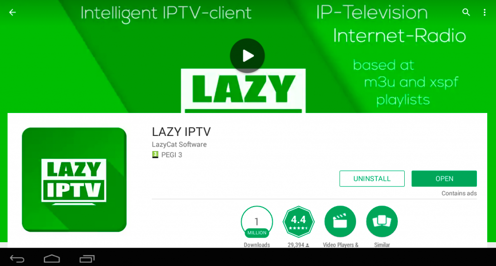 Lazy IPTV Player PC Windows Mac