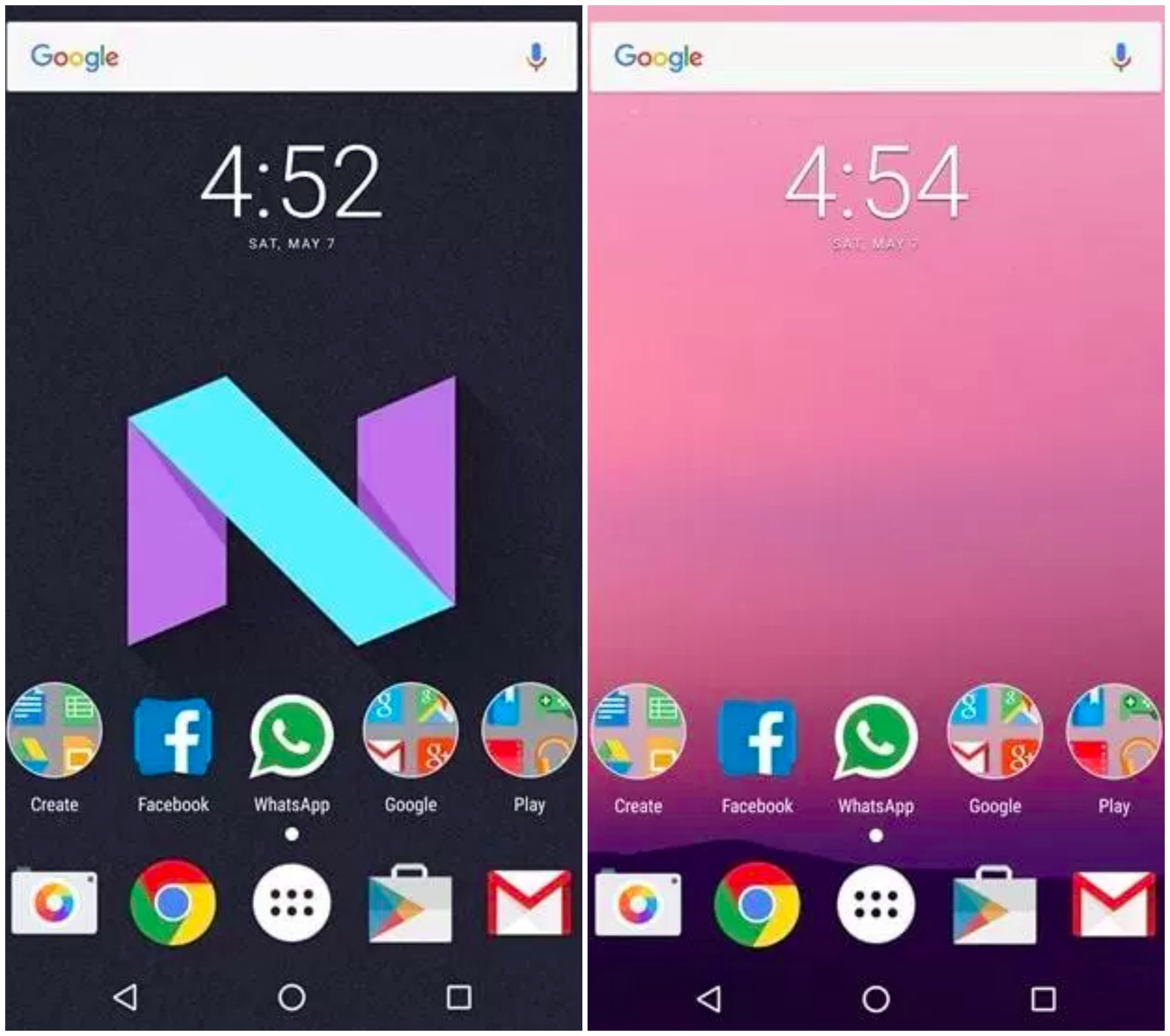 Android Nougat Nova Launcher Theme
