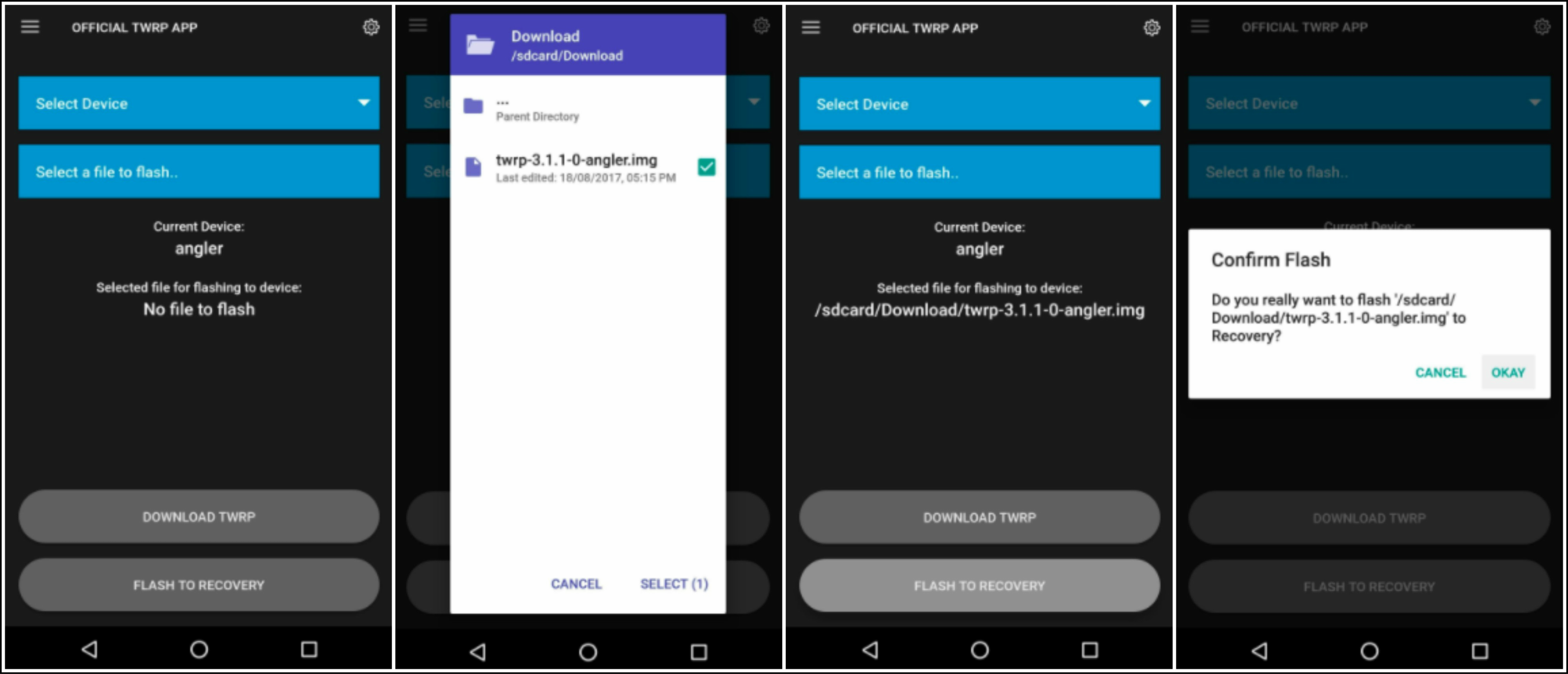 flash twrp recovery android