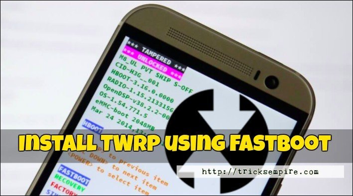 installing twrp on android using fastboot